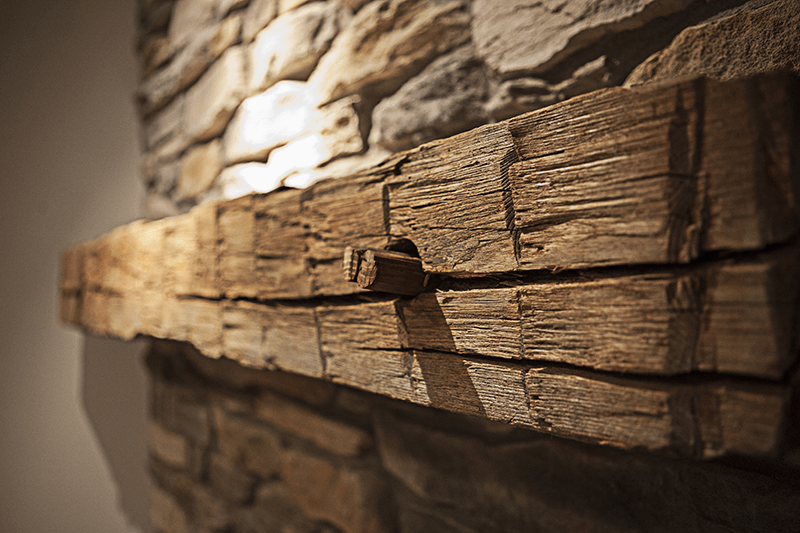 reclaimed hand hewn beams