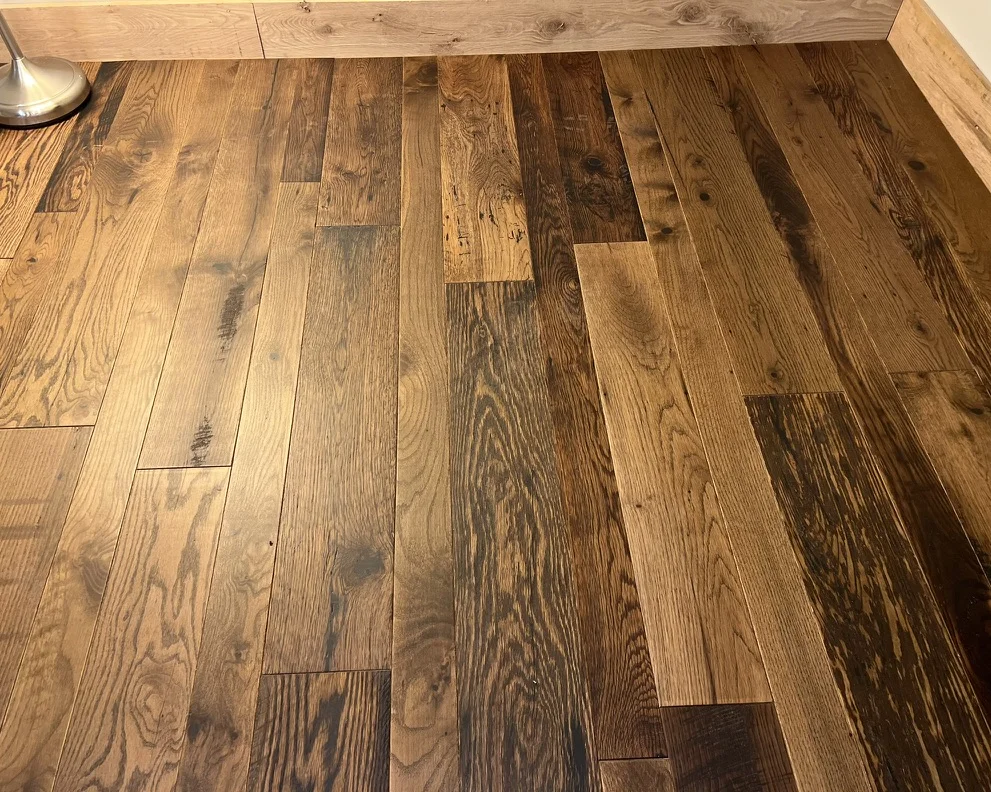 Reclaimed Engineered barnwood skip planed