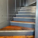 wood stairway
