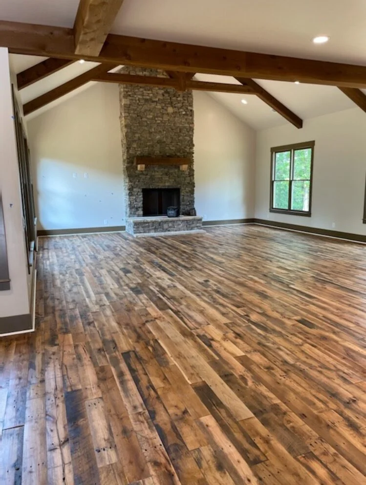 a wooden hallway using the new jim beam flooring
