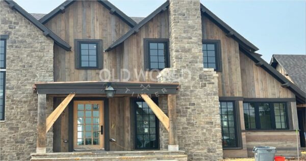 reclaimed wood siding project